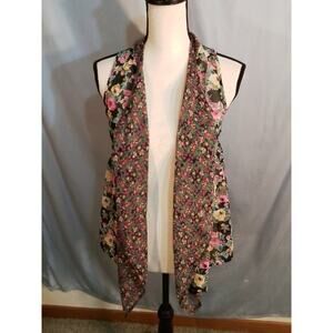 Zoe & Rose sheer floral vest
